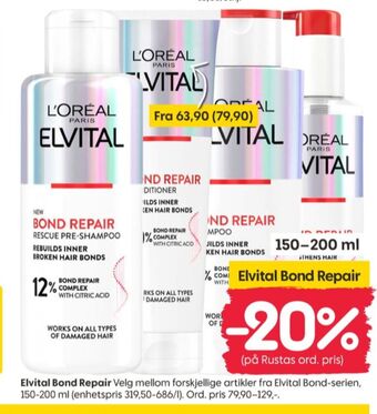 Rusta Elvital shampoo tilbud