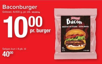 Eurospar Grilstad hamburger tilbud