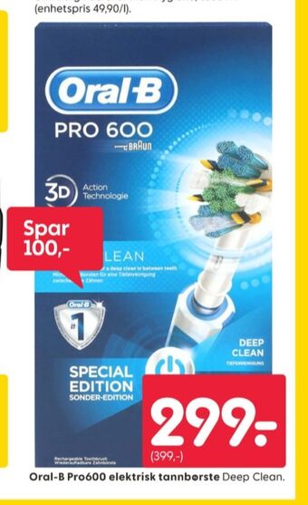 Rusta Braun oral-b eltannbørste tilbud