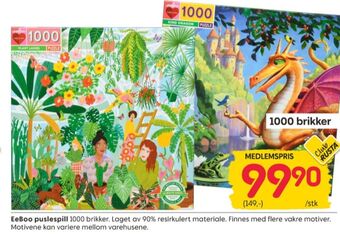 Rusta Ukjent puslespill tilbud