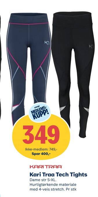 Coop Extra Kari traa tech tights tilbud