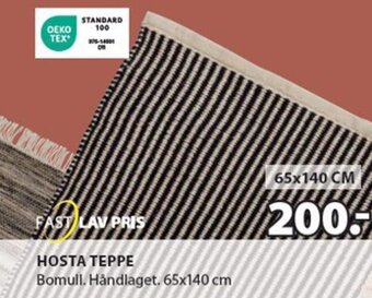 JYSK HOSTA TEPPE tilbud