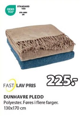 JYSK DUNHAVRE PLEDD tilbud