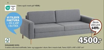 JYSK SVALBARD SOFA tilbud