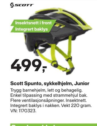 XXL Sport Scott spunto, sykkelhjelm, junior tilbud
