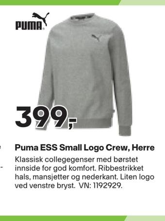 XXL Sport Puma ess small logo crew, herre tilbud