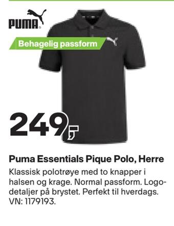 XXL Sport Puma essentials pique polo, herre tilbud