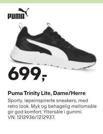XXL Sport Puma trinity lite, dame/herre tilbud