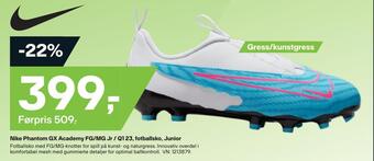 XXL Sport Nike phantom gx academy fg/mg jr / q1 23, fotballsko, junior tilbud
