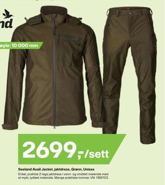 XXL Sport Seeland avail jacket, jaktdress, grønn, unisex tilbud