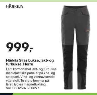 XXL Sport Härkila silas bukse, jakt- og turbukse, herre tilbud