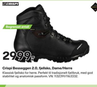 XXL Sport Crispi besseggen 2,0, fjellsko, dame/herre tilbud