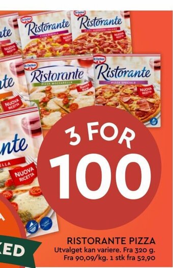 Coop Mega RISTORANTE PIZZA tilbud