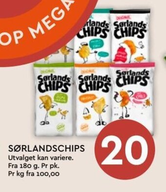 Coop Mega SØRLANDSCHIPS Utvalget kan variere. tilbud