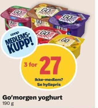 Go'morgen yoghurt
