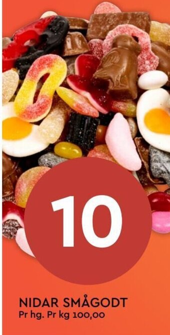 Coop Mega NIDAR SMÅGODT Pr hg. tilbud