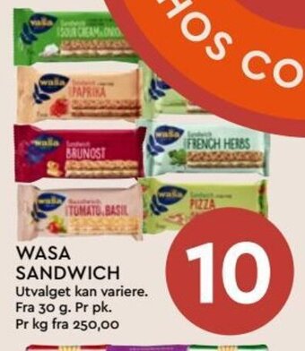 Coop Mega WASA SANDWICH tilbud