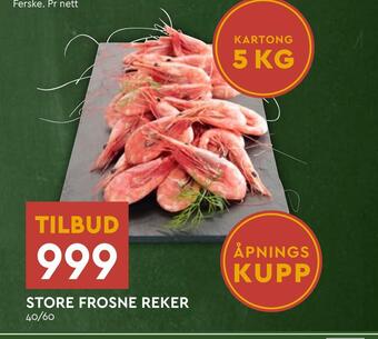 Coop Mega Store frosne reker tilbud