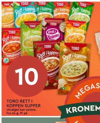 Toro rett i koppen supper