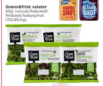 Meny Grønn&frisk salater tilbud
