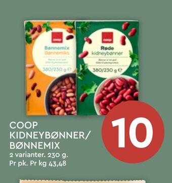 Coop Mega Coop kidneybønner/ bønnemix tilbud