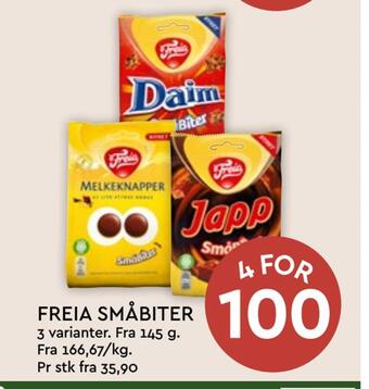Coop Mega Freia småbiter tilbud