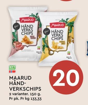 Coop Mega Maarud håndverkschips tilbud