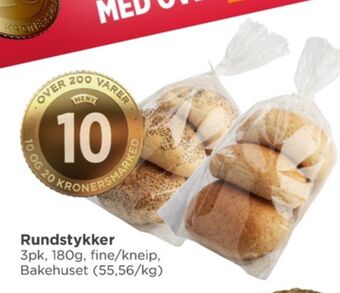 Meny Bakehuset rundstykker tilbud