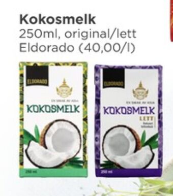 Meny Eldorado kokosmelk tilbud