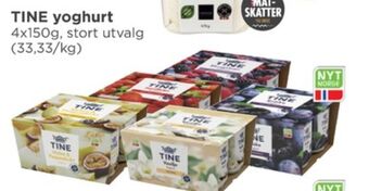 Meny Tine yoghurt tilbud
