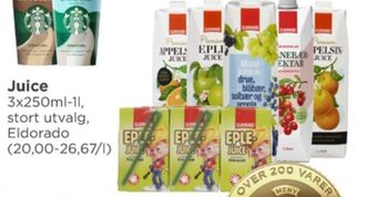 Meny Eldorado juice tilbud