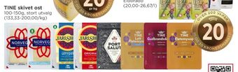 Meny Jarlsberg skiveost tilbud