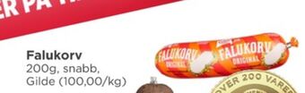 Meny Gilde falukorv tilbud