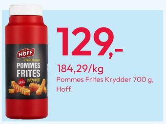 Gigaboks Pommes frites krydder 700 g, hoff tilbud
