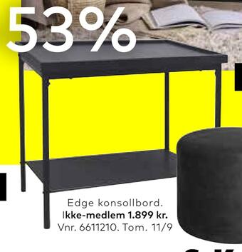 Skeidar Edge konsollbord tilbud