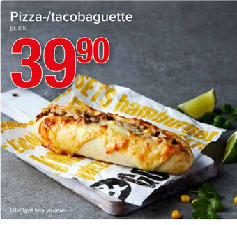 Spar Pizza-/tacobaguette tilbud