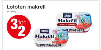 Spar Lofoten Makrell tilbud