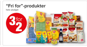 Spar "Fri for"-produkter tilbud