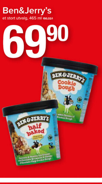 Spar Ben&Jerry's et stort utvalg, 465 ml tilbud