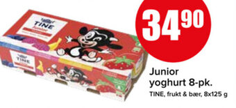Spar Junior yoghurt 8-pk. TINE tilbud