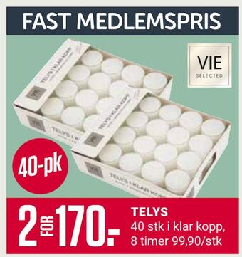 Europris Telys tilbud
