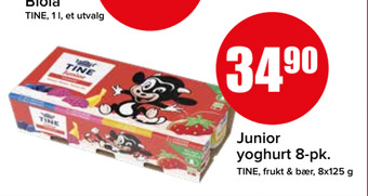 Spar Junior yoghurt 8-pk tilbud