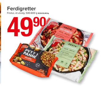 Spar Ferdigretter tilbud