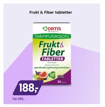 VITA Frukt & fiber tabletter tilbud
