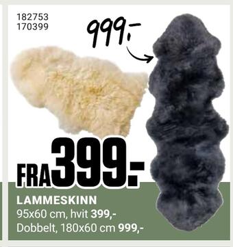 Europris Lammeskinn tilbud