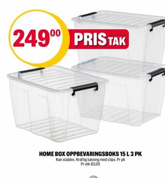 Coop Extra HOME BOX OPPBEVARINGSBOKS 15 L 3 PK tilbud