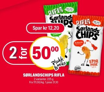 Coop Extra SØRLANDSCHIPS RIFLA tilbud