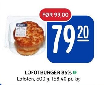 Rema 1000 LOFOTBURGER 86% tilbud