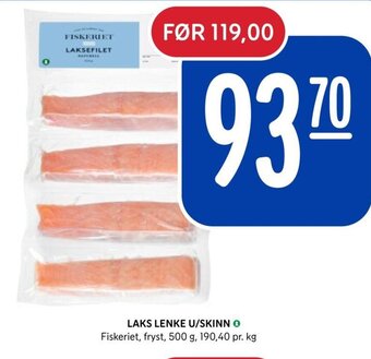 Rema 1000 LAKS LENKE U/SKINN tilbud