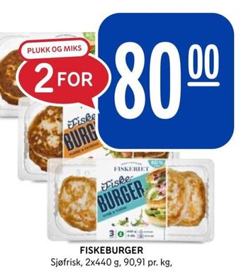 Rema 1000 FISKEBURGER tilbud